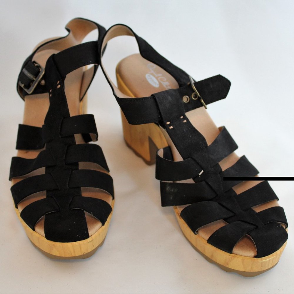 Suede Platform Sandals